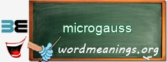 WordMeaning blackboard for microgauss